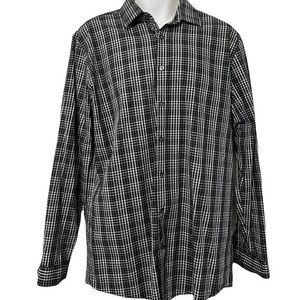 J Ferrar Slim Fit Mechanical Stretch Men’s Shirt Size L